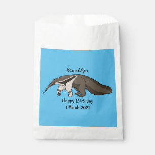 Anteater-Happy-Cartoon-Abbildung Geschenktütchen