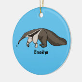 Anteater-Happy-Cartoon-Abbildung Keramik Ornament (Links)