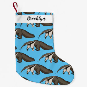 Anteater-Happy-Cartoon-Abbildung Kleiner Weihnachtsstrumpf