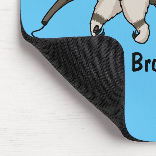 Anteater-Happy-Cartoon-Abbildung Mousepad (Ecke)