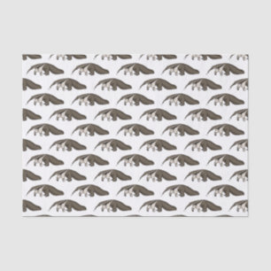Anteater-Happy-Cartoon-Abbildung Seidenpapier