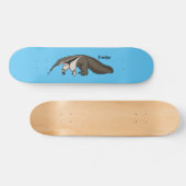 Anteater-Happy-Cartoon-Abbildung Skateboard (Horizontal)