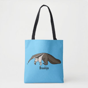 Anteater-Happy-Cartoon-Abbildung Tasche