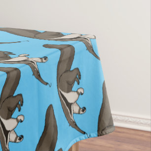 Anteater-Happy-Cartoon-Abbildung Tischdecke