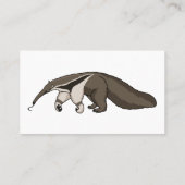 Anteater-Happy-Cartoon-Abbildung Visitenkarte (Rückseite)