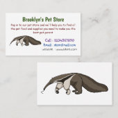 Anteater-Happy-Cartoon-Abbildung Visitenkarte (Vorne/Hinten)