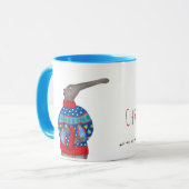 Anteater in einer Weihnachtsjumper-Tasse Tasse (Vorderseite Links)