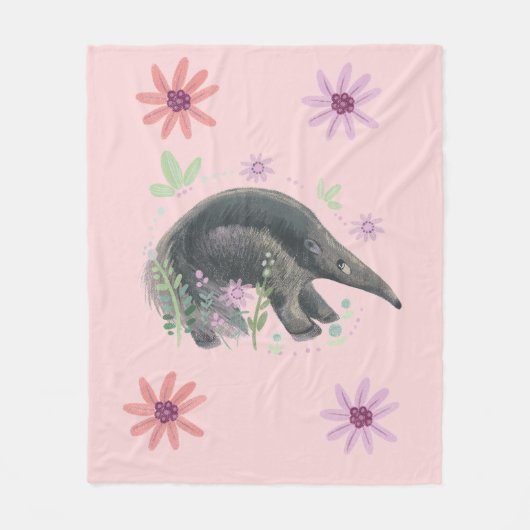 Anteater-Kind Fleecedecke (Vorderseite)