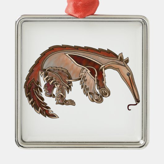 Anteater Ornament Aus Metall (Vorne)