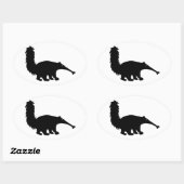 Anteater Ovaler Aufkleber (Blatt)