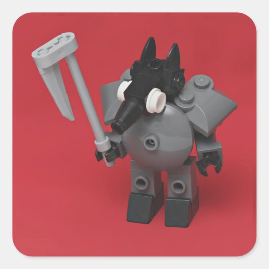 Anteater Quadratischer Aufkleber (Vorderseite)