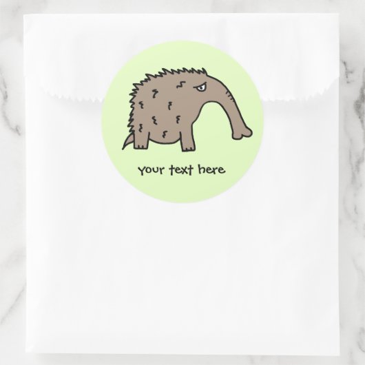 Anteater Runder Aufkleber (Tasche)