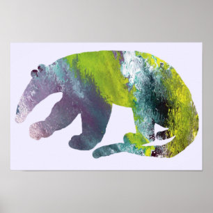 Anteater-Silhouette Poster