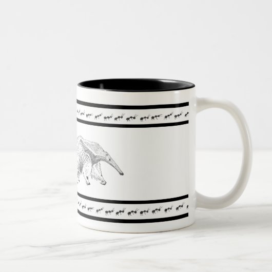 Anteater-Tasse Zweifarbige Tasse (Rechts)