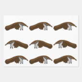 Anteater wrapping paper geschenkpapier set (Vorderseite 3)
