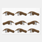 Anteater wrapping paper geschenkpapier set (Vorderseite 2)
