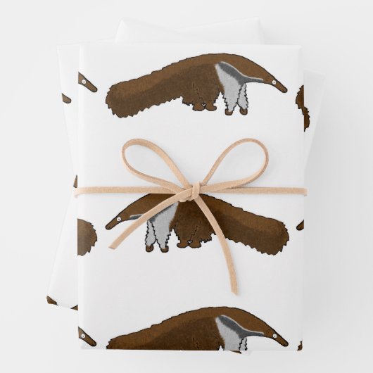 Anteater wrapping paper geschenkpapier set (Beispiel)