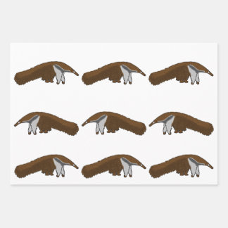 Anteater wrapping paper geschenkpapier set