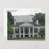 Antebellum Plantation House Stone Mountain Georgia Postkarte (Vorne/Hinten)