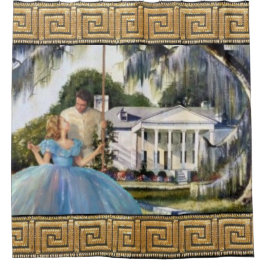 Antebellum Southern Plantation Old Dixie Duschvorhang