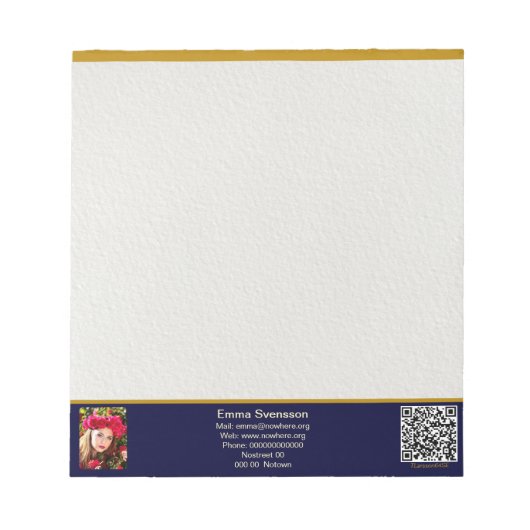 Anteckningsblock — Connect, Elegant Notizblock (Vorderseite)