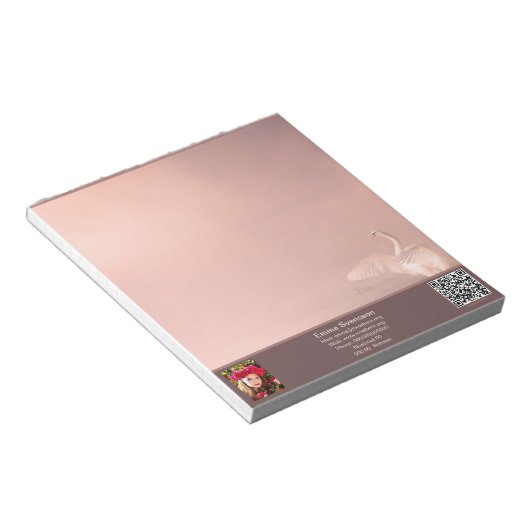 Anteckningsblock — Connect, Swan Notizblock (angewinkelt)