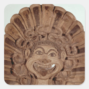 Antefix mit dem Kopf eines gorgon Quadratischer Aufkleber