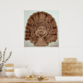 Antefix mit dem Kopf eines Gorgons Poster (Küche)