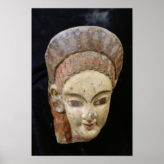 Antefix mit weiblichem Kopf, aus Cerveteri Poster (Vorne)