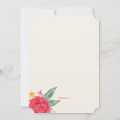 Anteil an unserer Freude Einladung (Rückseite)