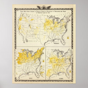 Anteil der Erzeugnisse an der Bevölkerung Poster