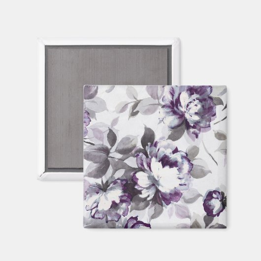 Anteil der Rose von Pflaumen Magnet (Vorderseite/Rückseite)