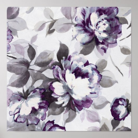 Anteil der Rose von Pflaumen Poster (Vorne)