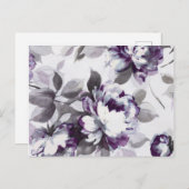 Anteil der Rose von Pflaumen Postkarte (Vorne/Hinten)