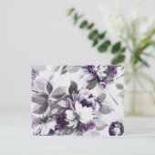 Anteil der Rose von Pflaumen Postkarte (Stehend Vorderseite)