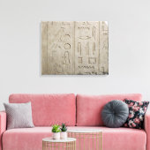 Anteil einer hieroglyphischen Inschrift Leinwanddruck (Insitu (Wohnzimmer))
