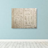 Anteil einer hieroglyphischen Inschrift Leinwanddruck (Insitu (Holzboden))