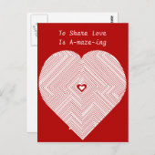 Anteil-Liebe Ein-Labyrinth-ing Postkarte (Vorne/Hinten)