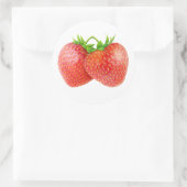 Anteil von Erdbeeren Runder Aufkleber (Tasche)