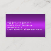 Anteile an Lila Standard-Visitenkarten Visitenkarte (Rückseite)