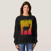 Antelope Animal Retro Costume Sweatshirt (Vorne ganz)