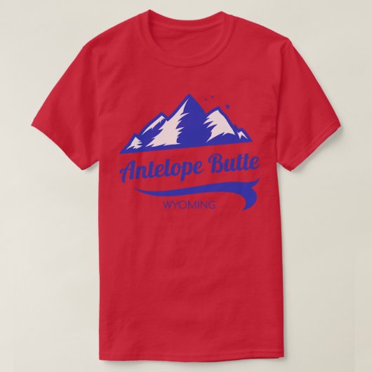 Antelope Butte ski Wyoming T-Shirt (Design vorne)