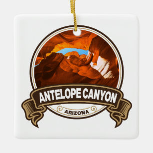 Antelope Canyon Arizona Abzeichen Keramikornament
