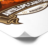 Antelope Canyon Arizona Abzeichen Poster (Ecke)