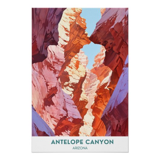 Antelope Canyon, Arizona, Amerika Poster (Vorderseite)