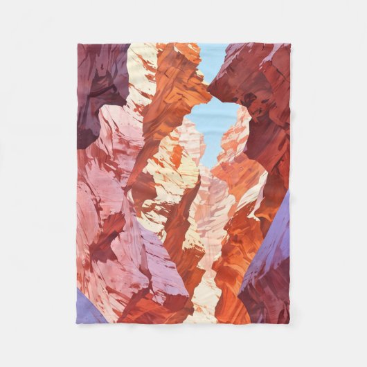 Antelope Canyon, Arizona Fleecedecke (Vorderseite)