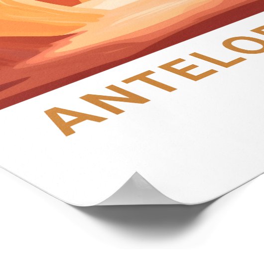 Antelope Canyon Arizona Poster (Ecke)