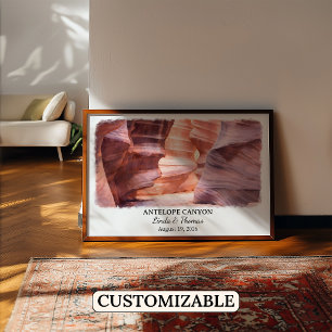 Antelope Canyon Arizona Poster, Aquarell, Maßgesch Poster