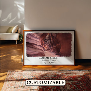 Antelope Canyon Arizona Poster, Aquarell, Maßgesch Poster