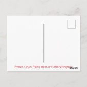 Antelope Canyon Arizona Postkarte (Rückseite)